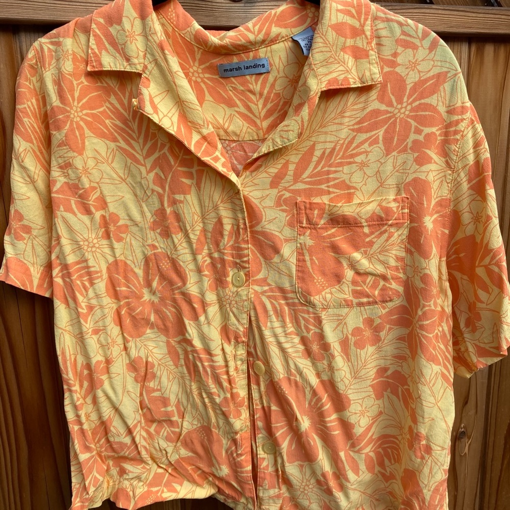 Vintage Marsh Landing Hawaiian shirt